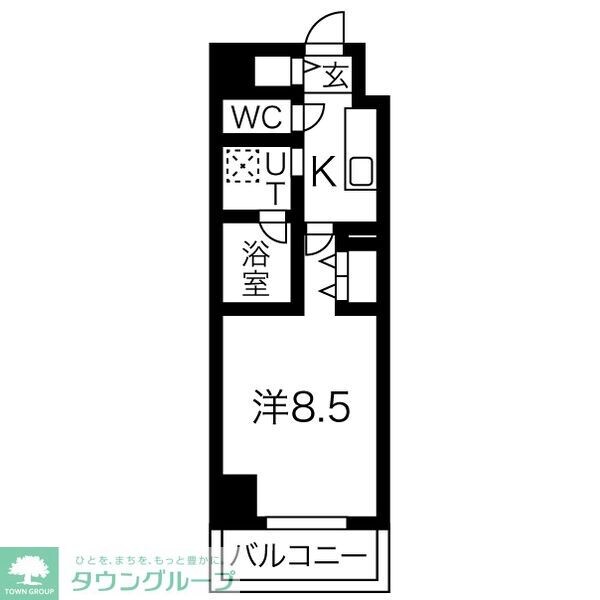 リシュドール名駅南の物件間取画像