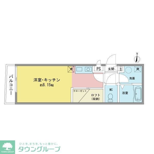 ノヴェル東別院の物件間取画像