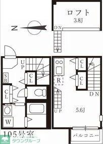 ハーモニーテラス上石川町IIの物件間取画像