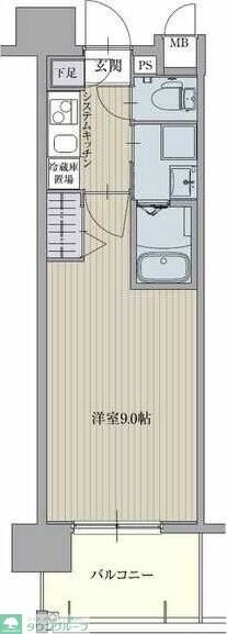 パルティール浅間町の物件間取画像