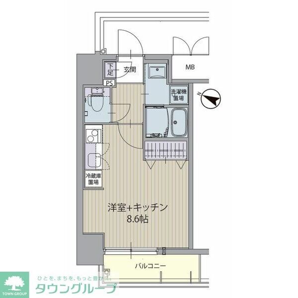 パルティール金山の物件間取画像