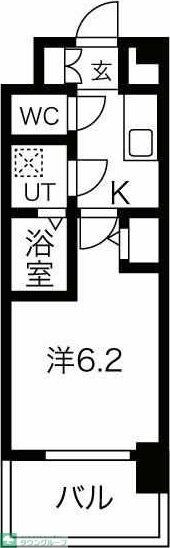 エスリード上前津LIVIAの物件間取画像