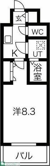 エスリード上前津LIVIAの物件間取画像