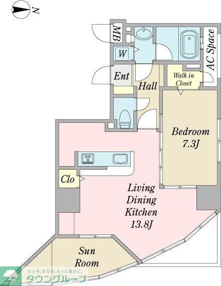 プロシード金山2の物件間取画像
