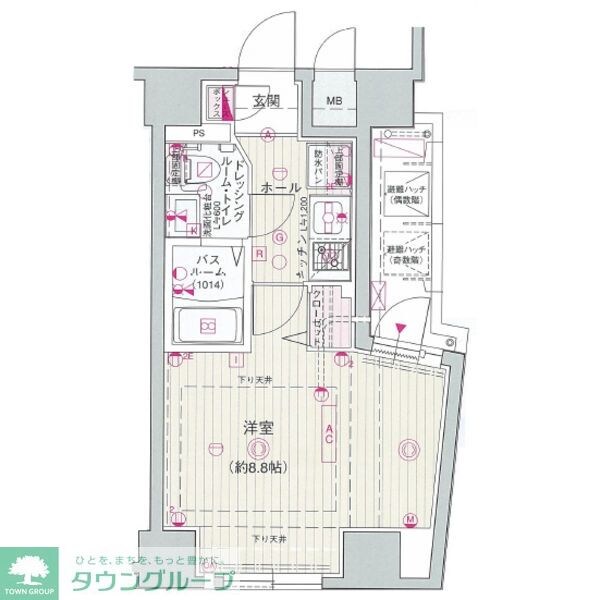 エステムプラザ名古屋・栄プレミアムの物件間取画像