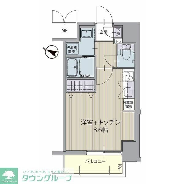 パルティール金山の物件間取画像