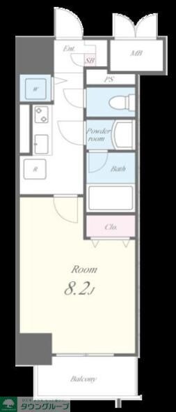 グリーンコート中島の物件間取画像