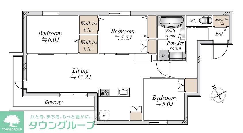 Garden Court 池下の物件間取画像