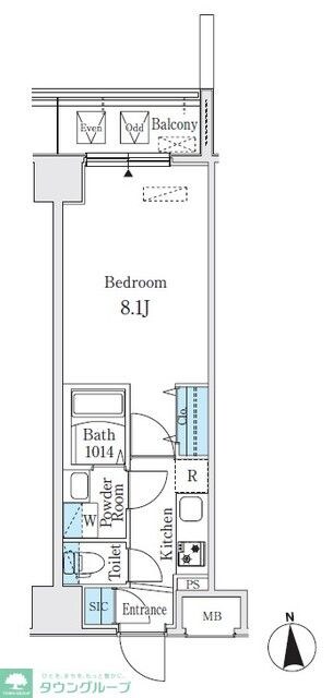 プレイズシード名駅北の物件間取画像