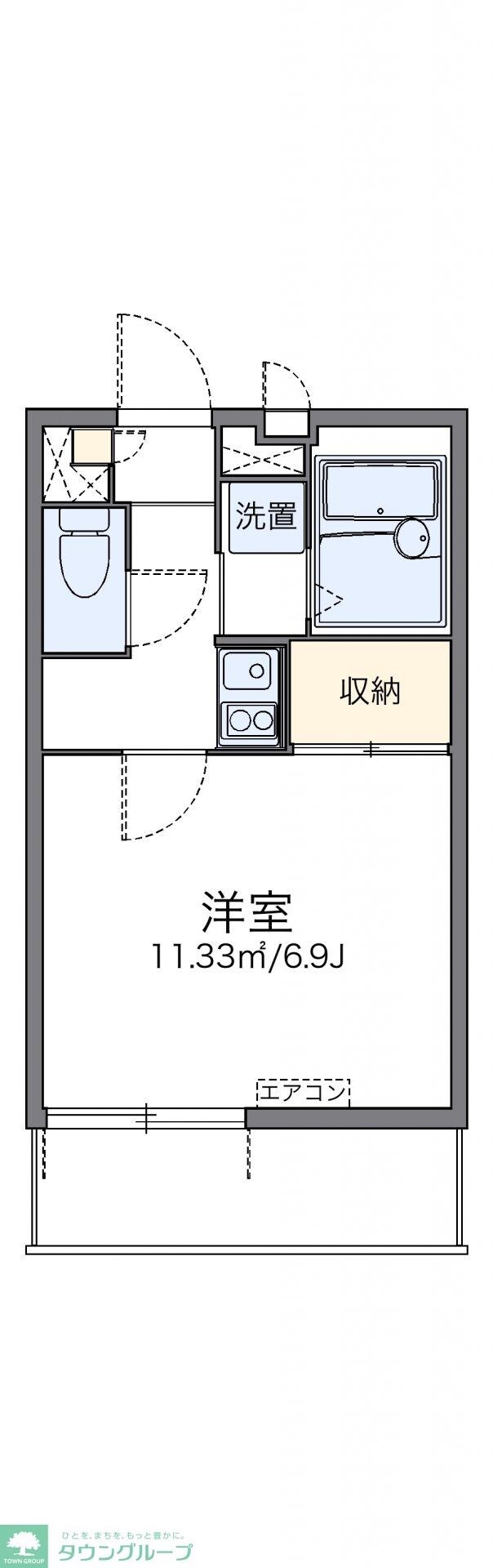 レオパレス高畑東の物件間取画像