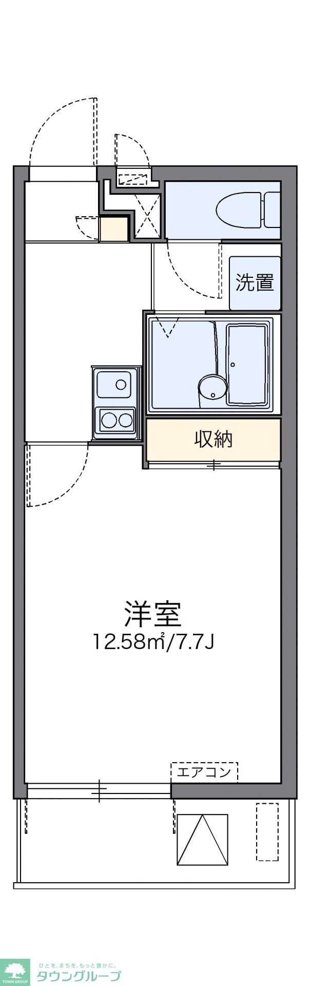 レオパレスインサイド中村の物件間取画像