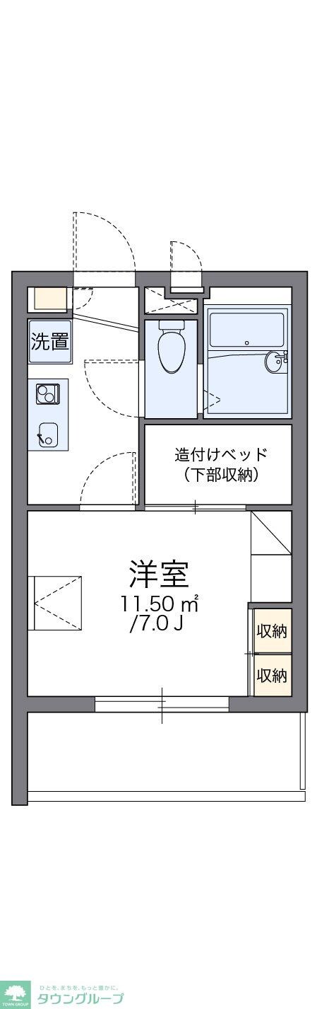 レオパレス名駅南の物件間取画像