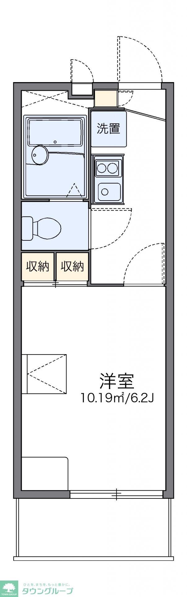 レオパレスINAGAMIの物件間取画像