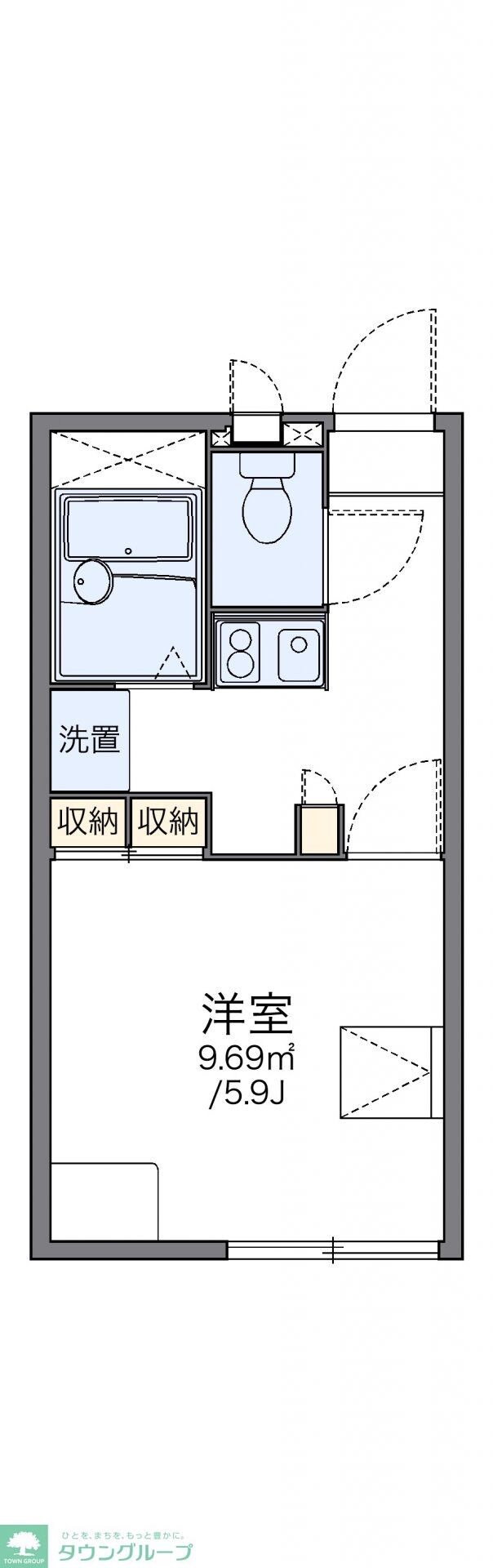 レオパレスCalmの物件間取画像