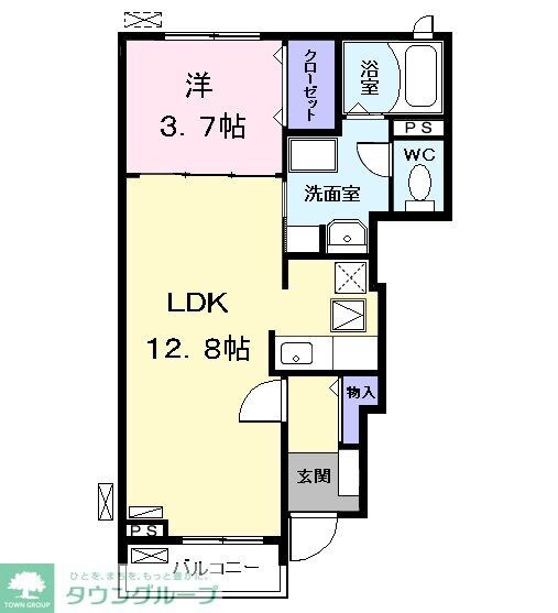 ルミーナ川前の物件間取画像
