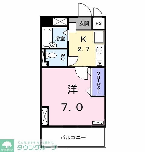 サニーコート月島の物件間取画像