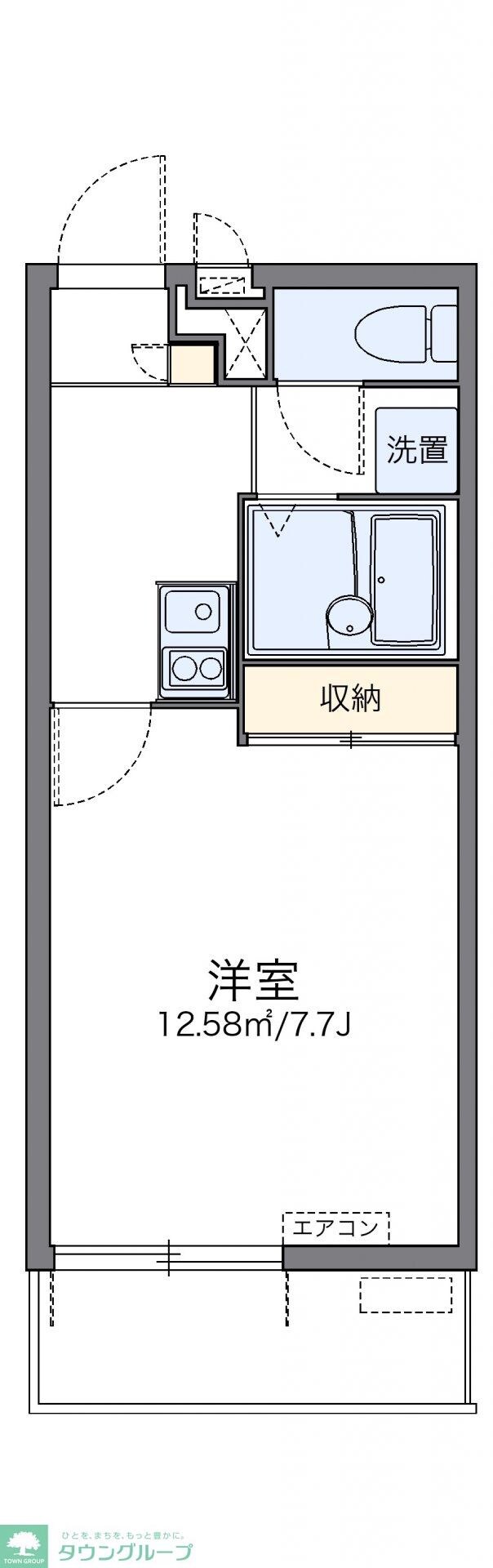 レオパレスインサイド中村の物件間取画像
