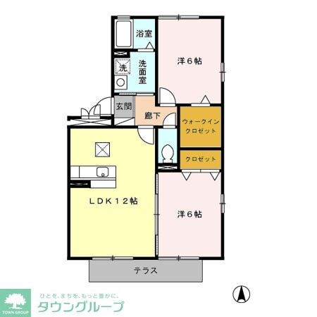 プランシェコートの物件間取画像