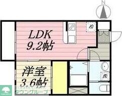 Sol Vino小田井(ソル ヴィーノオタイ)の物件間取画像