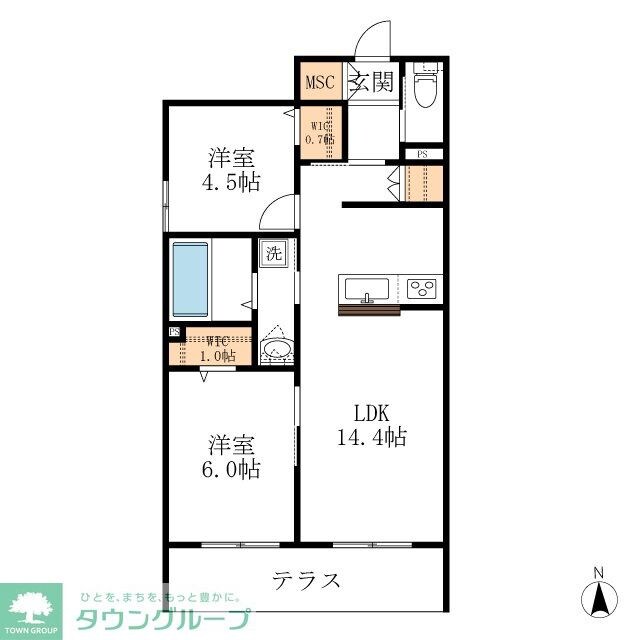 メゾン天白公園東Wの物件間取画像