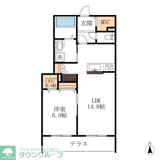 メゾン天白公園東Wの物件間取画像