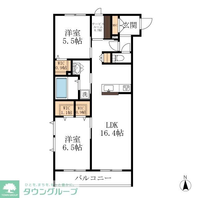 メゾン天白公園東Wの物件間取画像
