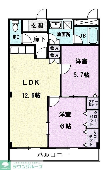 マリッチ赤城の物件間取画像