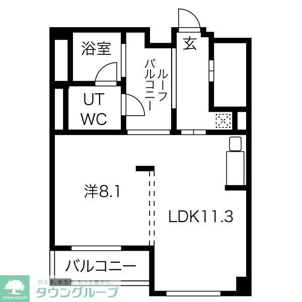 白川公園パークマンションの物件間取画像