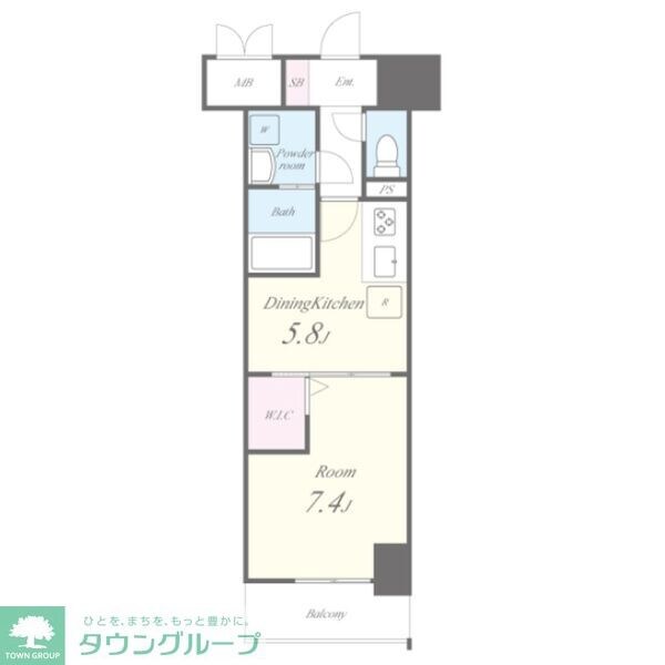 グランパークタワーの物件間取画像