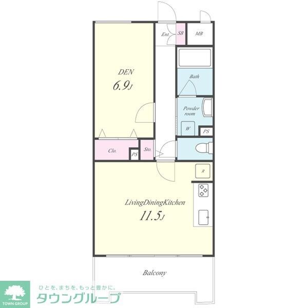 サンエスケーイワタ名城の物件間取画像