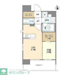 デュオフラッツ栄の物件間取画像