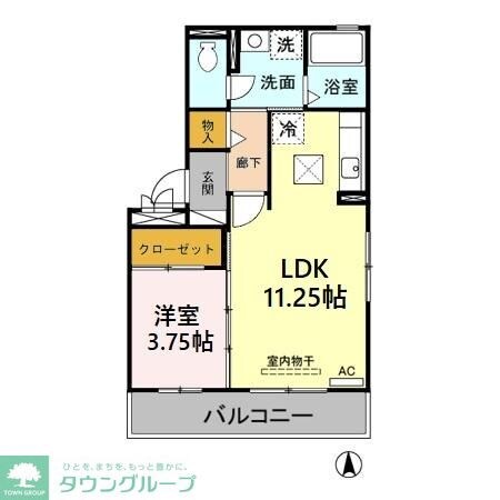 セジュール大秋の物件間取画像