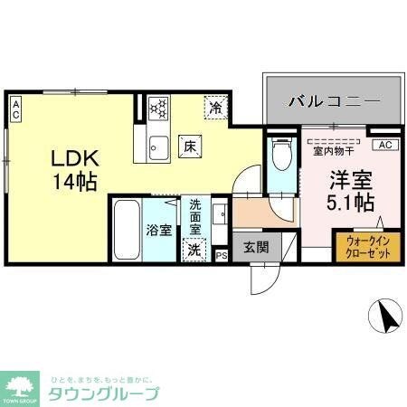 セレスティア松葉町の物件間取画像