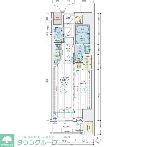 エステムコート名古屋葵の物件間取画像