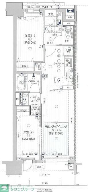 プレサンス ロジェ 名古屋駅NORTH FRONTの物件間取画像