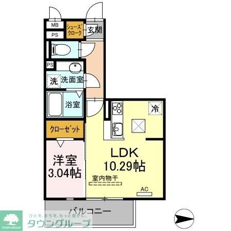 サンライフ黄金の物件間取画像