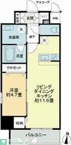 プレイス白壁の物件間取画像