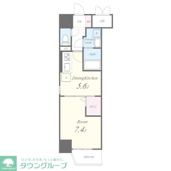 グランパークタワーの物件間取画像