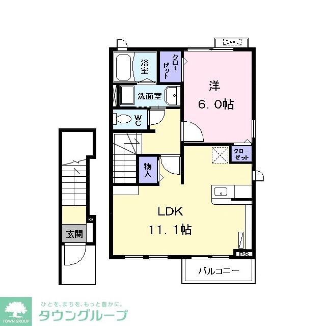 ファンタジア Bの物件間取画像