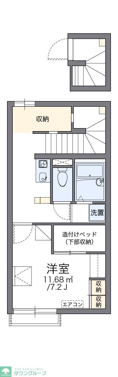 レオパレス龍ノ口の物件間取画像