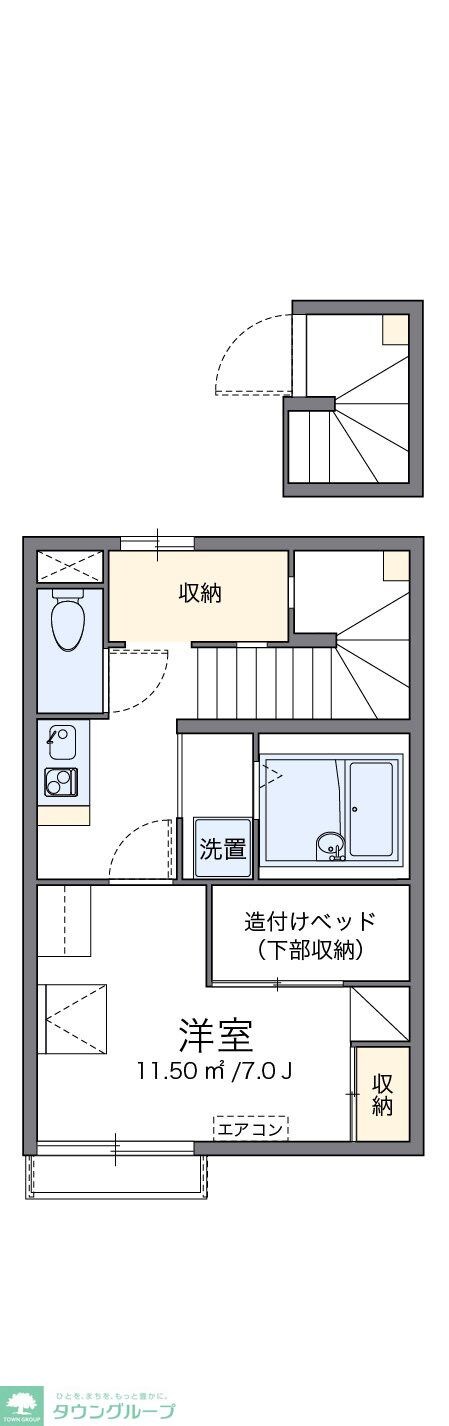 レオパレスウッドグリーンの物件間取画像