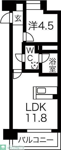 ヴァリエ東別院の物件間取画像
