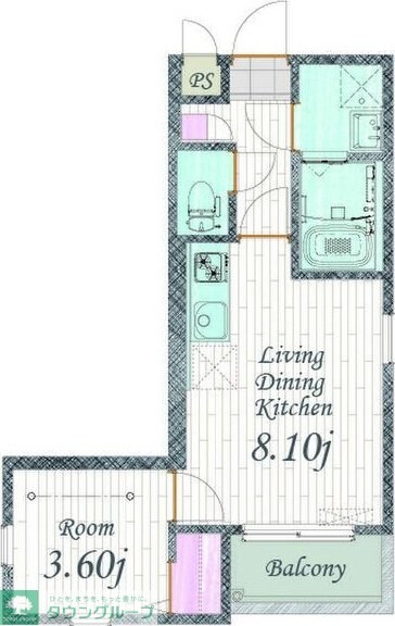 Cherim 本陣十王町 Southの物件間取画像