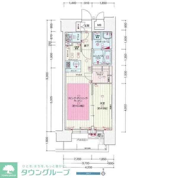 プレサンス久屋大通セントラルパークの物件間取画像