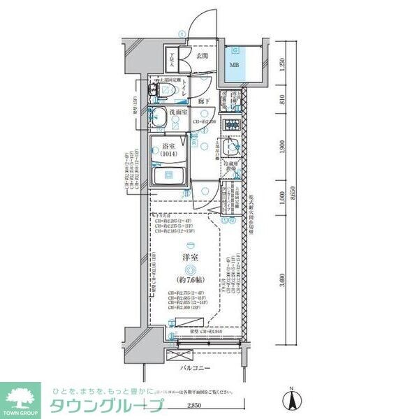 ディアレイシャス名古屋中村公園の物件間取画像