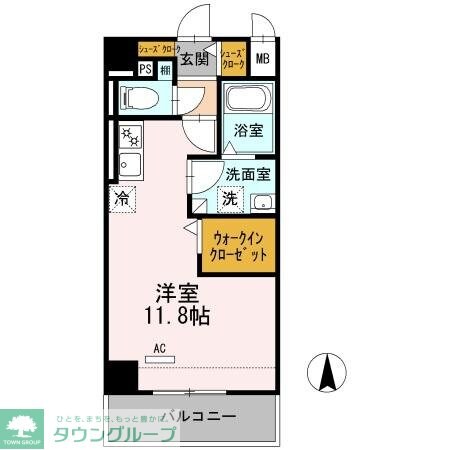 スティングレイつるまの物件間取画像