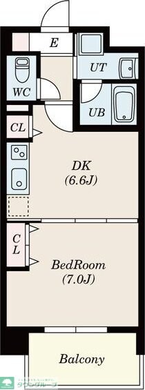 レーベスト志賀本通の物件間取画像