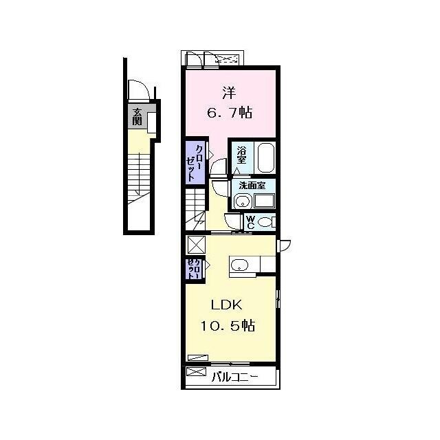 ティーズヴィラ八田の物件間取画像