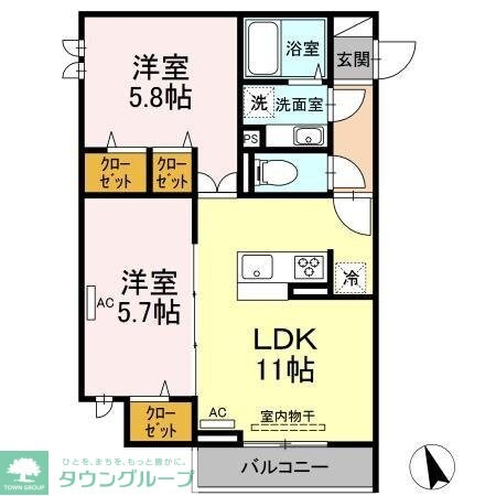 セジュール西台7の物件間取画像