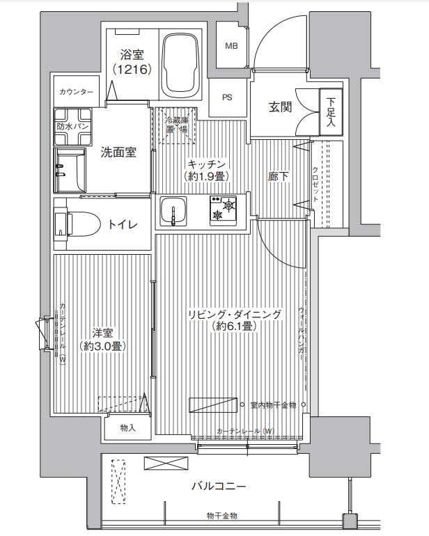 レジェンダリーガーデン赤羽ウエストビューの物件間取画像